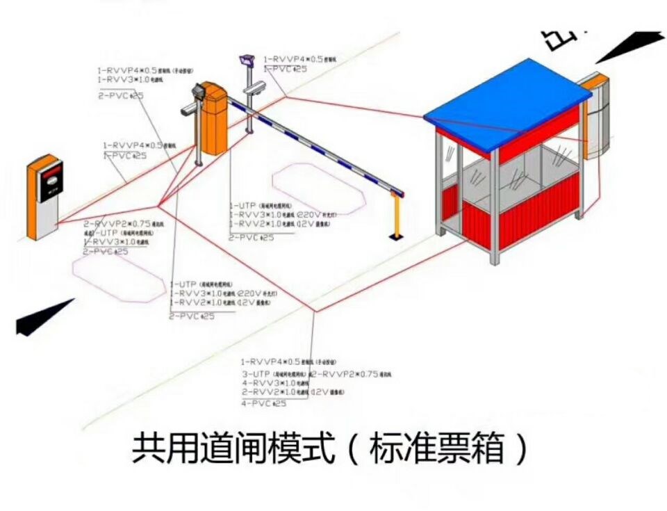 商洛洛南县单通道模式停车系统
